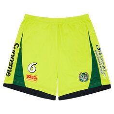 Футбольные шорты Supreme, ярко-зеленые