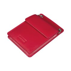 Кожаный футляр для документов и кошелек Supreme, красный