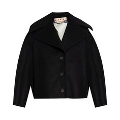 Куртка Marni из шерстяной ткани, цвет Черный