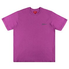 Постиранная футболка с короткими рукавами Supreme Arab с логотипом, цвет Розовый