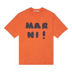 Детская футболка с логотипом Marni, цвет Оранжевый
