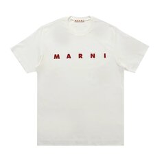 Детская футболка с логотипом Marni, цвет Белый