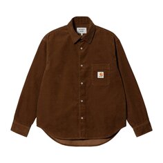 Рубашка Carhartt WIP x Awake NY, цвет Гамильтон коричневый