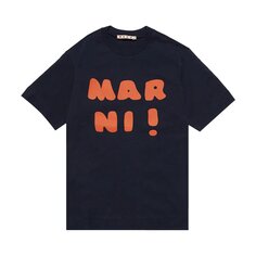 Детская футболка с логотипом Marni, цвет Черный
