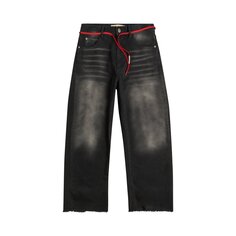 Джинсовые брюки Marni с завязками, цвет Черный