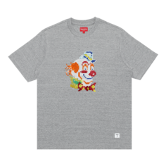 Топ с короткими рукавами и пайетками Supreme Clown, Heather Grey