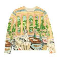Вязаный свитер с круглым вырезом Casablanca, цвет Многоцветный