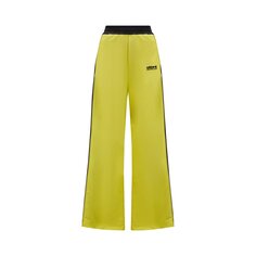 Спортивные штаны из ацетата Moncler x Adidas, цвет Черный/Желтый