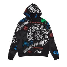 Худи Chrome Hearts Stencil, Черный/Многоцветный