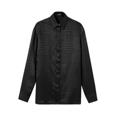 Versace Рубашка со скрытой кожей, цвет Черный