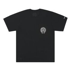 Футболка с карманами и логотипом Chrome Hearts Horseshoe, цвет Черный
