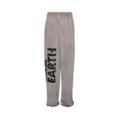 Спортивные штаны из двойного трикотажа Vetements Made On Earth цвета Faded Beige