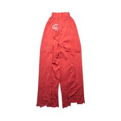 Спортивные штаны Vetements Online с разрезами Washed Red