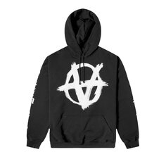 Худи Vetements Reverse Anarchy Черный/Белый