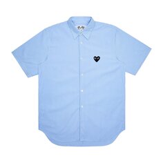 Рубашка в полоску Comme des Garçons PLAY синего цвета