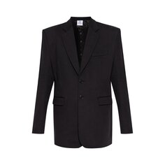Приталенная куртка Vetements Boxy Molton, черная