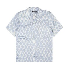 Рубашка на пуговицах из сика Nahmias Swish Design, цвет Синий