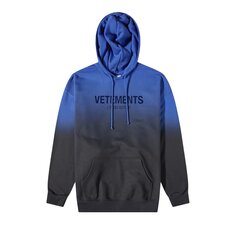 Худи Vetements Gradient Logo Limited Edition, синий цвет