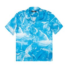Шелковая рубашка на пуговицах Nahmias Miracle Tie Dye, цвет Синий