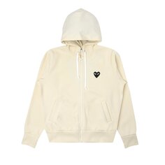 Толстовка с капюшоном Comme des Garçons PLAY Big Black Heart Off-White