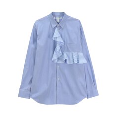 Comme des Garçons SHIRT Рубашка с рюшами на груди, Stripe Mix