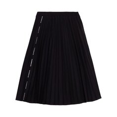 Плиссированная юбка с логотипом Vetements, цвет Черный