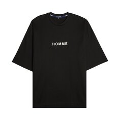 Черная футболка с логотипом Comme des Garçons Homme
