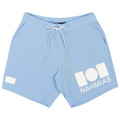 Плавки-шорты Nahmias с графическим логотипом, цвет Синий