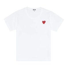 Детская футболка с логотипом Comme des Garçons PLAY, цвет Белый