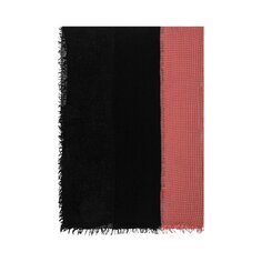 Yohji Yamamoto Двухцветный шарф с иглопробиванием, Черный/Красный