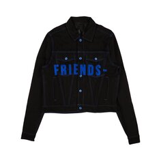 Куртка с вышитым V-образным рисунком Vlone Friends, цвет Синий