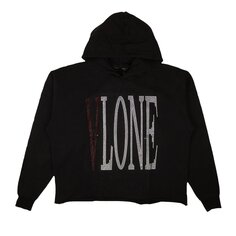 Толстовка с капюшоном и капюшоном Vlone Rhinestone Logo, цвет Черный