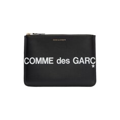 Большой кошелек с логотипом Comme des Garçons, черный