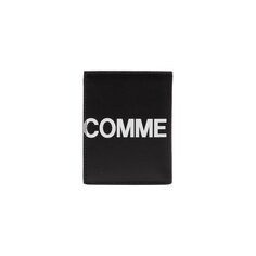 Большой кошелек с логотипом Comme des Garçons, черный