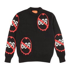 Вязаный свитер с круглым вырезом Who Decides War Anti 666, цвет Черный