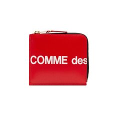Большой кошелек с логотипом Comme des Garçons, красный