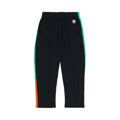 Спортивные брюки Wales Bonner Commune, цвет: черный/зеленый/оранжевый