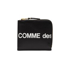 Кошелек Comme des Garçons Тонкий кошелек с огромным логотипом, черный цвет