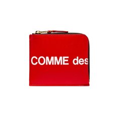 Большой кошелек с логотипом Comme des Garçons, красный