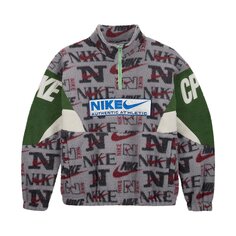 Верхняя куртка на молнии 1/4 Nike x CPFM, Серый/Фиолетовый/Зеленый