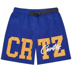 Нейлоновые шорты Corteiz CRTZ, синие