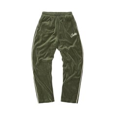 Велюровые брюки Corteiz VVS Зеленые