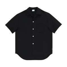 Рубашка плиссированная из твила в стиле ретро Courrèges, цвет Черный Courreges