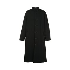 Yohji Yamamoto Pour Homme Утепленное пальто-стойка C, цвет Черный