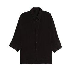 Рубашка-кейп с короткими рукавами Ys, цвет Черный Y's