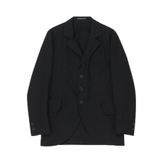 Твиловая куртка Yohji Yamamoto на 4 пуговицах, цвет Черный