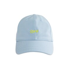 Бейсбольная кепка Off-White Off Stamp Placid Blue/Lemon