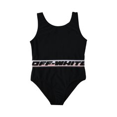 Off-White Kids Купальник с логотипом, цвет Черный