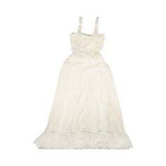 Off-White Платье со стрелками с вышивкой, Белое