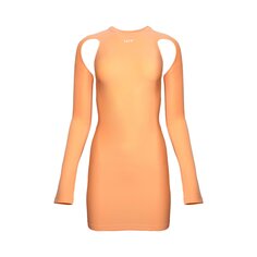 Гладкое мини-платье с длинными рукавами Off-White Peach Orange